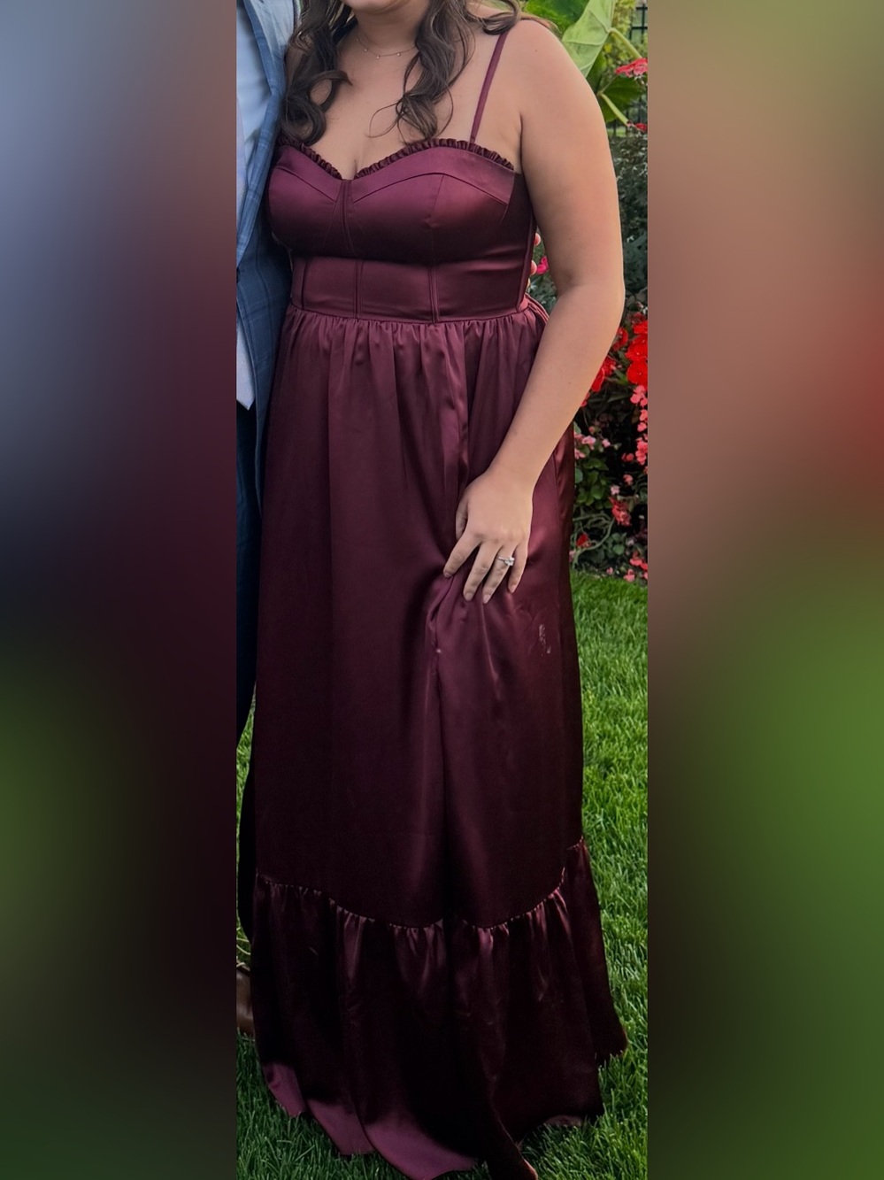 Revelry Cabernet Bridesmaid Dress Size 10